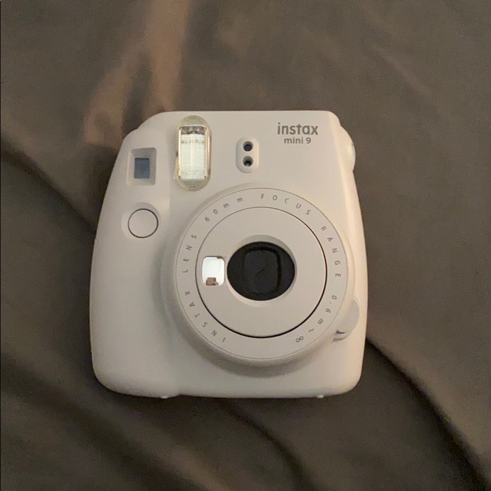 light blue Polaroid